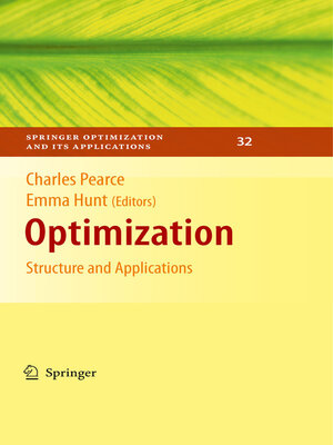 cover image of Optimization